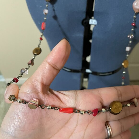 Waist length Beaded Necklace - Picture 2 of 2